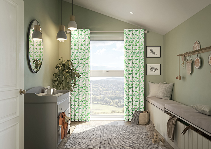 Dino Land, Lush Green - Made to Measure Curtains - Image 14